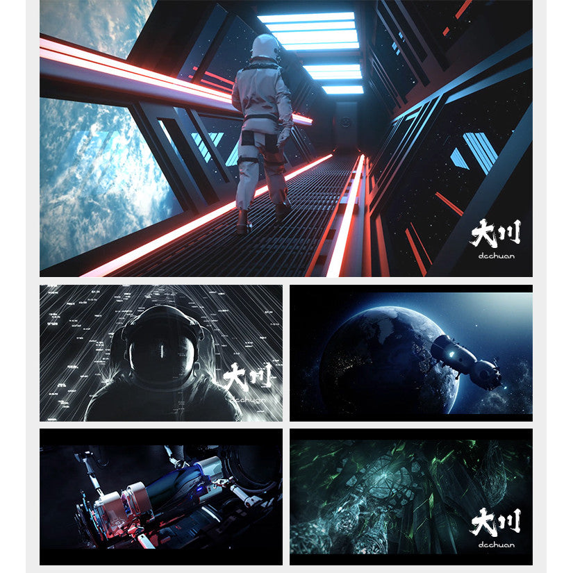 🎥 VJ LOOP | 🌌 Cyberpunk Future 🛸 Sci-Fi Space Universe Planet LED Visuals 👨‍🚀 [ MICHIGO STUDIO ]