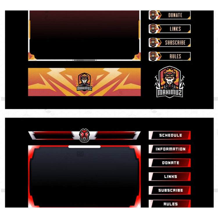 ⚔️ League of Legends / MLBB Streamer Game Overlay – Cyber UI Design [MICHIGO STUDIO]