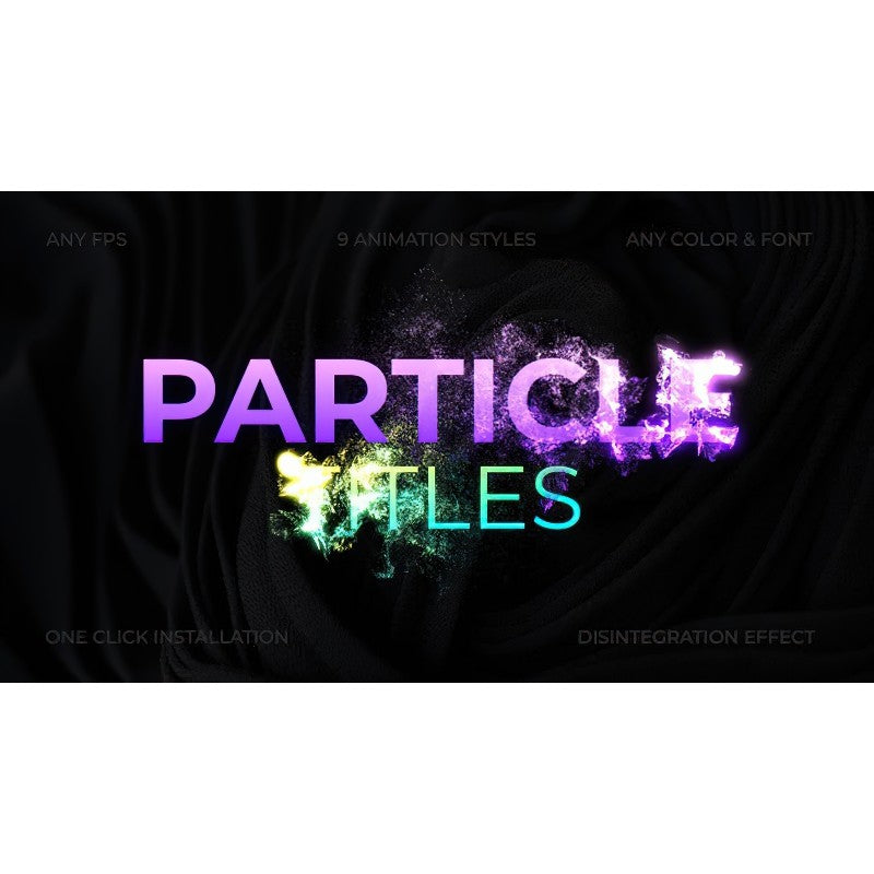 🌟 Particle Dissolve | 9 Glowing Text Disintegration Animations [MICHIGO STUDIO]