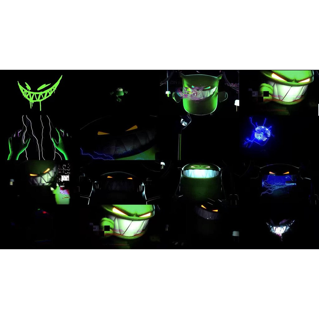 🎥 VJ LOOP | Green Abstract Rhythm Cartoon LED Club Background 🟢📈🎨 [ MICHIGO STUDIO ]