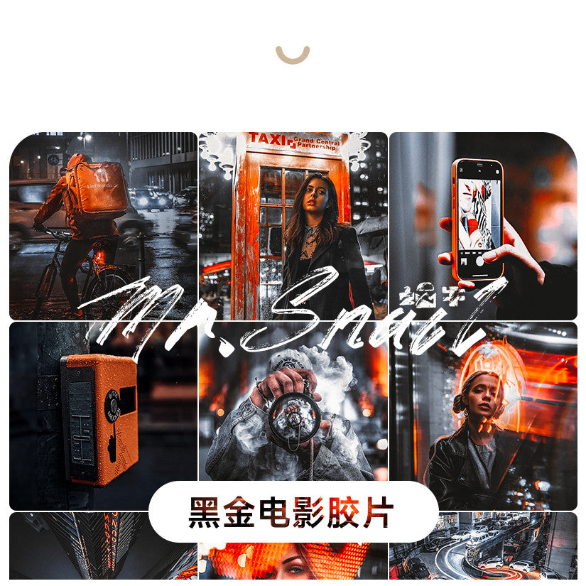 📸 Mr.223 Black Gold Movie Film - Lightroom Preset (Mobile, PS, PR, Capcut)
