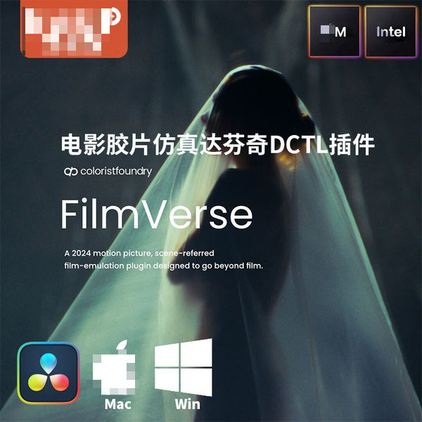 🎨 Plugin | DaVinci DCTL – Filmverse Full Pro v2.1 Film Emulation Color Grading Node [MICHIGO STUDIO]