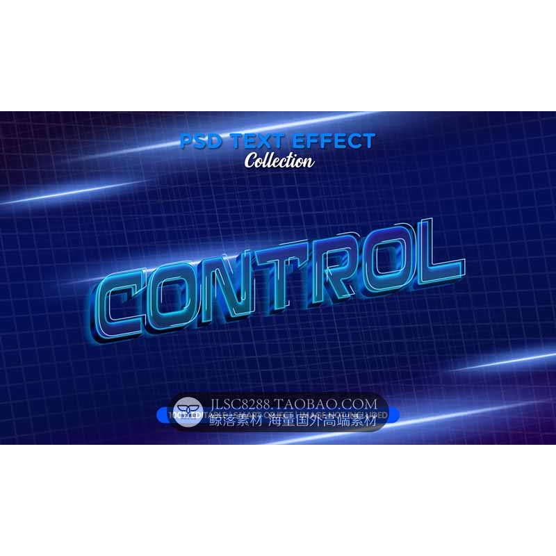 🎨 PSD TEMPLATE | Cyberpunk Sci-Fi 3D Text Effect Smart Layer PSD Mockup [MICHIGO STUDIO]
