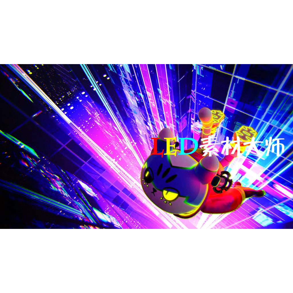 VJ LOOP | 🎧 Hip-Hop Bounce Cartoon Fun Visual – LED Room VJ Background 🧢💫 [MICHIGO STUDIO]