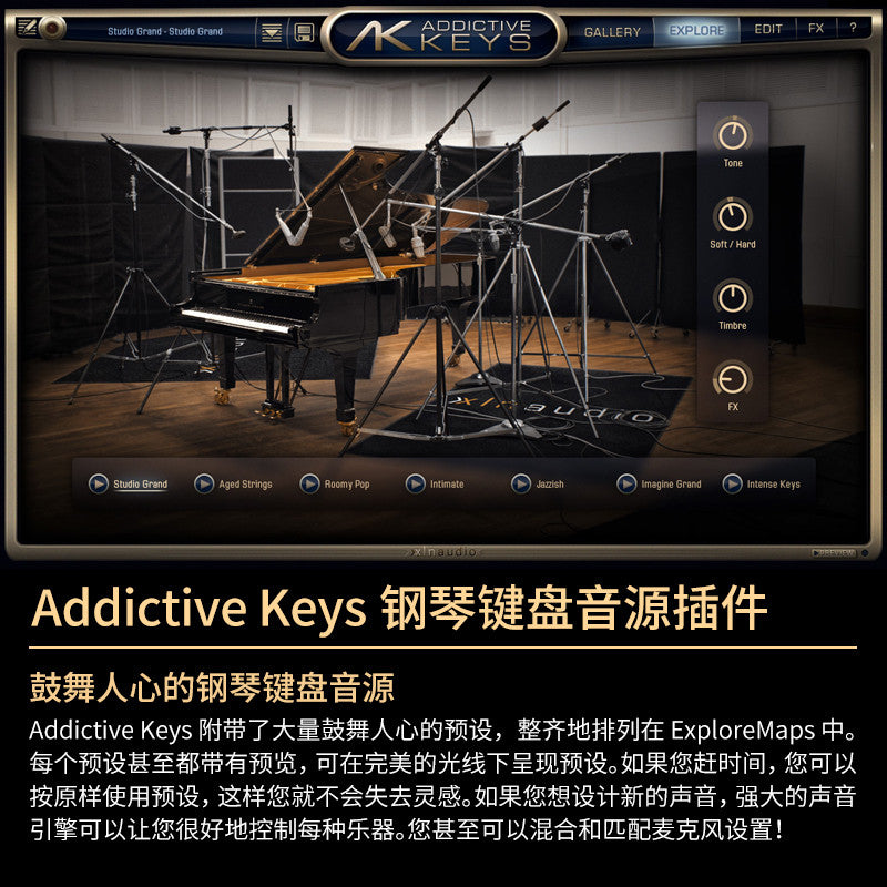 🎹 Addictive Keys | Piano Sound Library & Keyboard Synth Plugin for Modern Music Production [MICHIGO STUDIO]