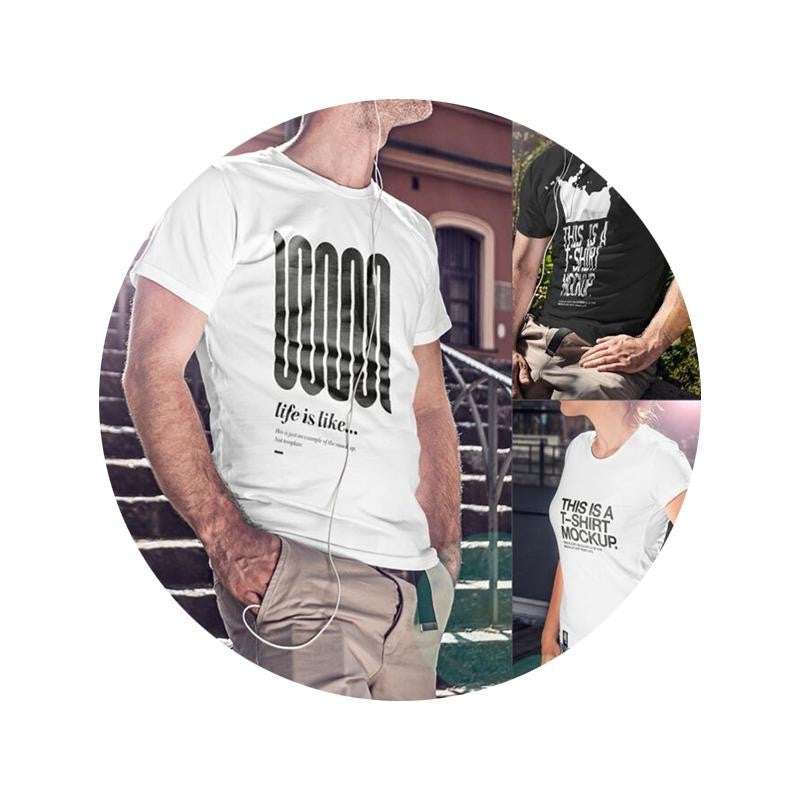 🎨 PSD TEMPLATE | Basic Unisex T-Shirt Print Mockup Smart PSD [MICHIGO STUDIO]