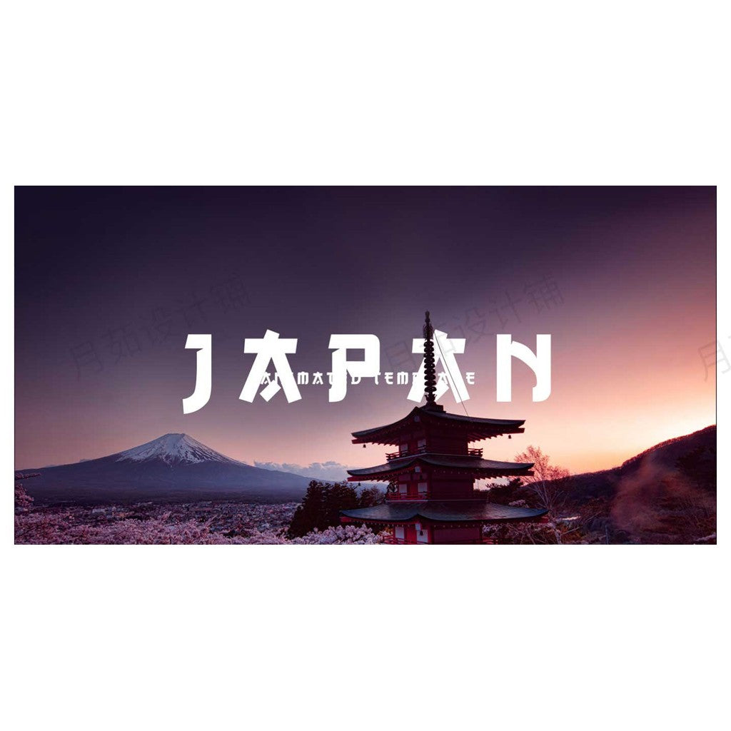 POWERPOINT TEMPLATE 314 | 🗾 Japan Travel Japanese Introduction Culture Mt. Fuji Travel Planning Editable PPT