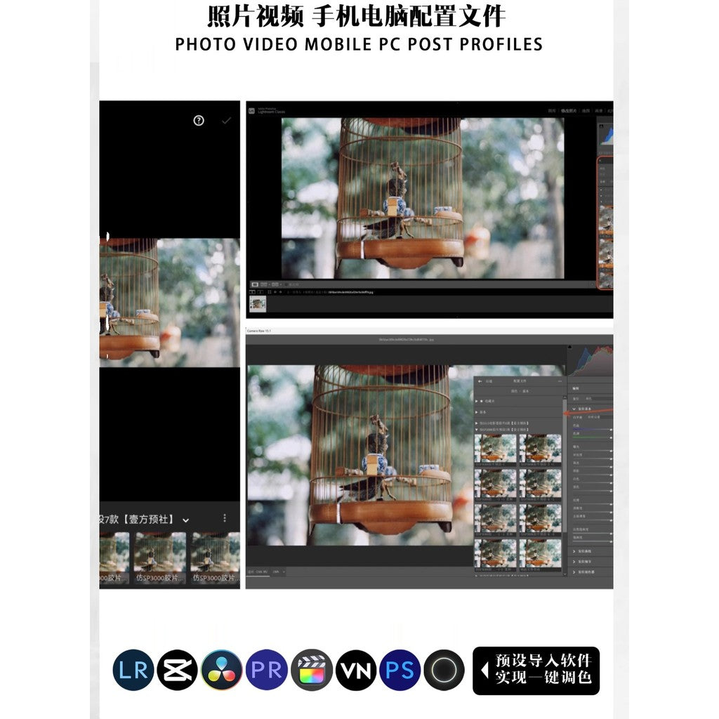 📸 LR Pixelcake Preset Simulate Fuji PRO400H – Lightroom Preset (3 Sets, PS, PhaseOne, Capcut)