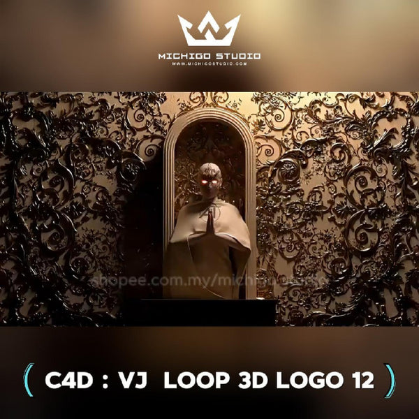 🌀 VJ 3D LOOP LOGO  | Custom C4D + Octane for DJ, Club & KTV [12]