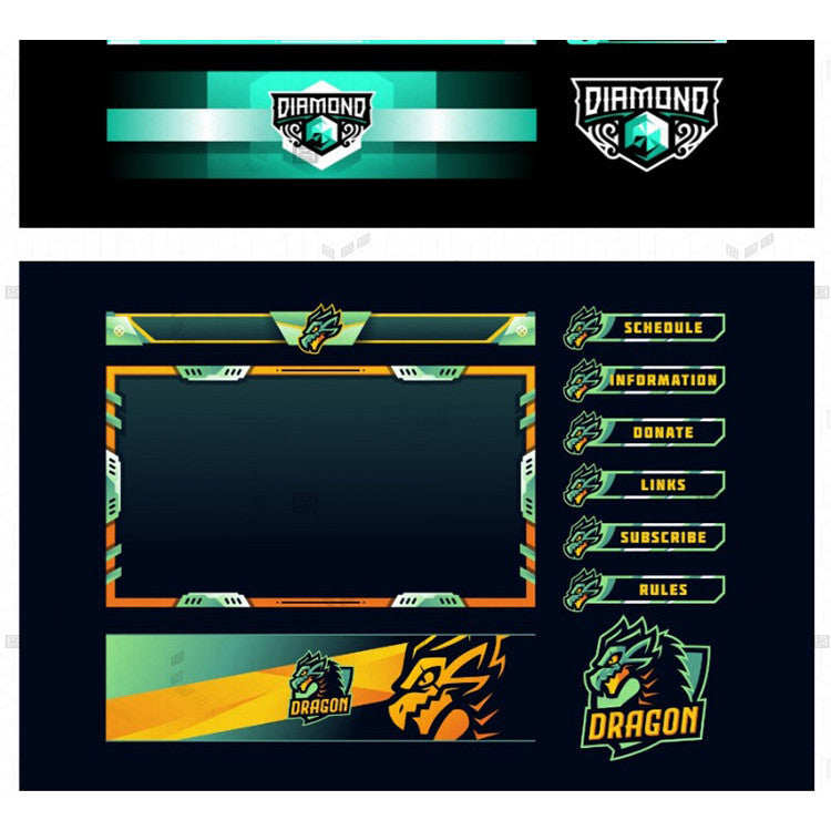 ⚔️ League of Legends / MLBB Streamer Game Overlay – Cyber UI Design [MICHIGO STUDIO]