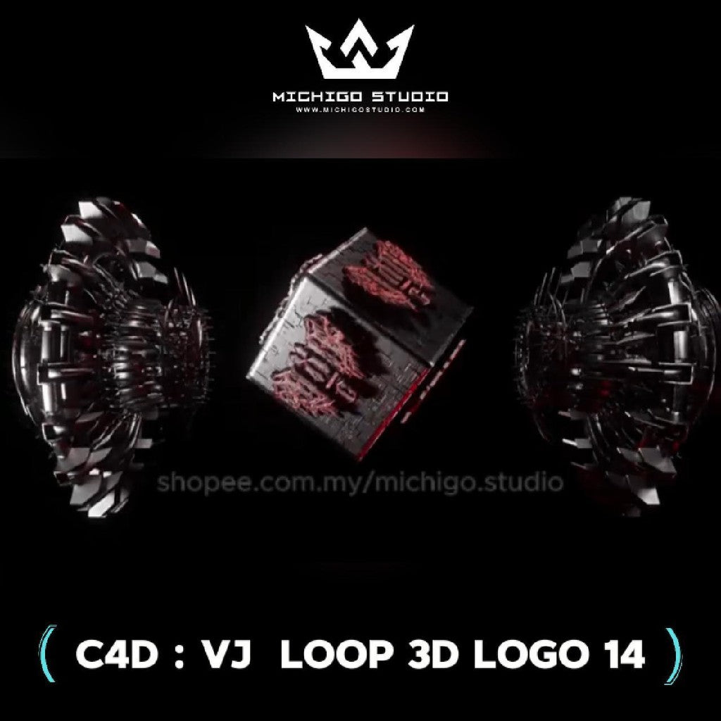 🌀 VJ 3D LOOP LOGO  | Custom C4D + Octane for DJ, Club & KTV [14]