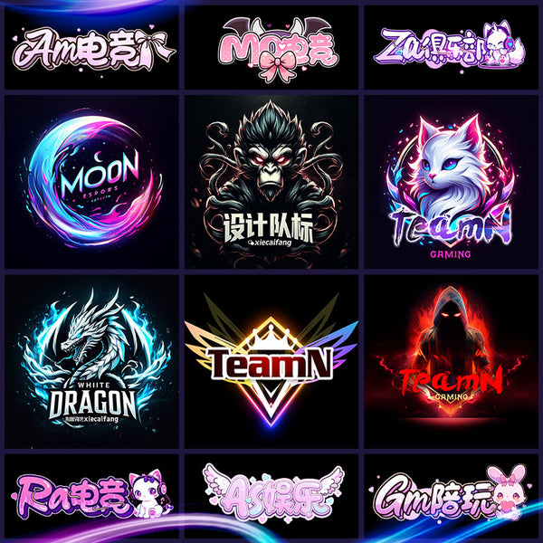 🎮 LOGO DESIGN | Cartoon DJ / Esports Avatar Logo – Handwritten Font for Streamers & Club Stage Name 🎧✨ [MICHIGO STUDIO]