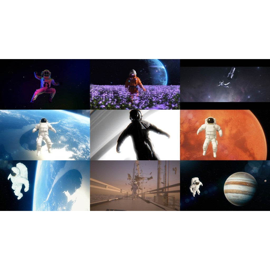 🎥 VJ LOOP | Astronaut & Spaceship Sci-Fi Universe LED Background 👨‍🚀🚀 [ MICHIGO STUDIO ]