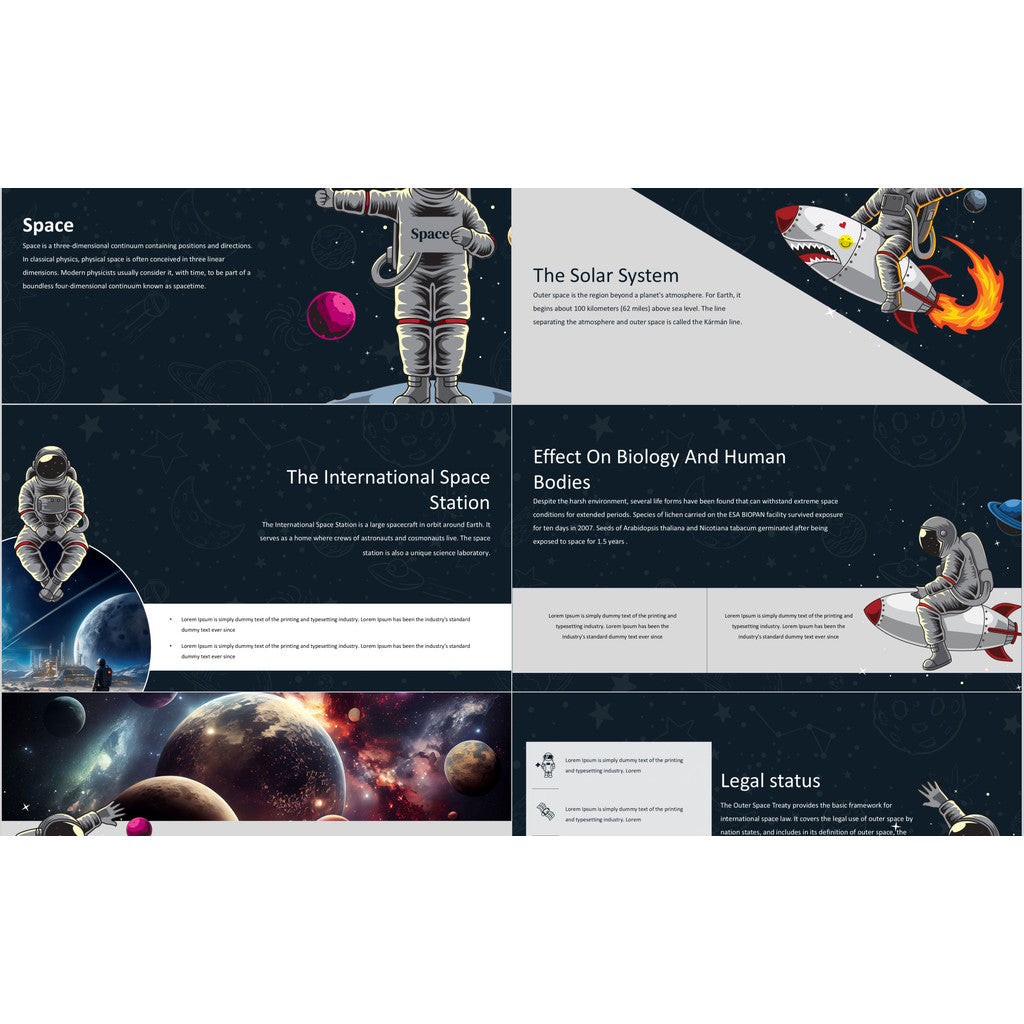 POWERPOINT 231 | 🚀 Space & Universe English Presentation Astronaut Intro Student Sharing