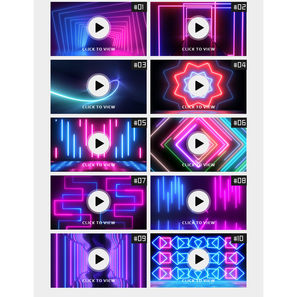 🎥 VJ LOOP | Neon Light Beam Stage for Bar Nightclub Livestream LED Background 4K 🌈🔊 [MICHIGO STUDIO]