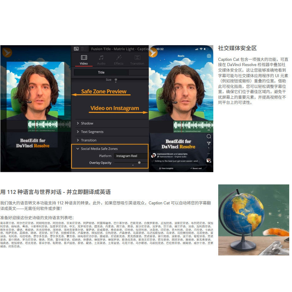 📝 Caption Cat | Auto Subtitles Generator (Video/Audio, CN, Mac/Win) [MICHIGO STUDIO]