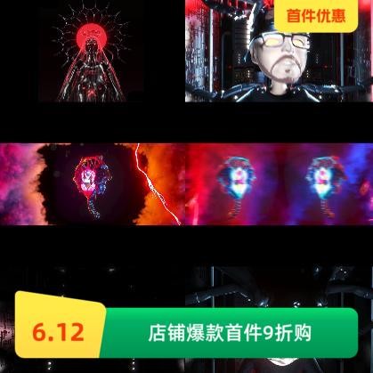 🎥 VJ LOOP | Particle Explosion Dancer Male & Female Stage LED Background 💃✨ [ MICHIGO STUDIO ]
