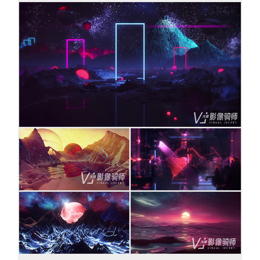 🎥 VJ LOOP | 3D Starfield Runway Animation for Club LED Wall Stage Visuals 4K ✨🚶‍♀️ [MICHIGO STUDIO]