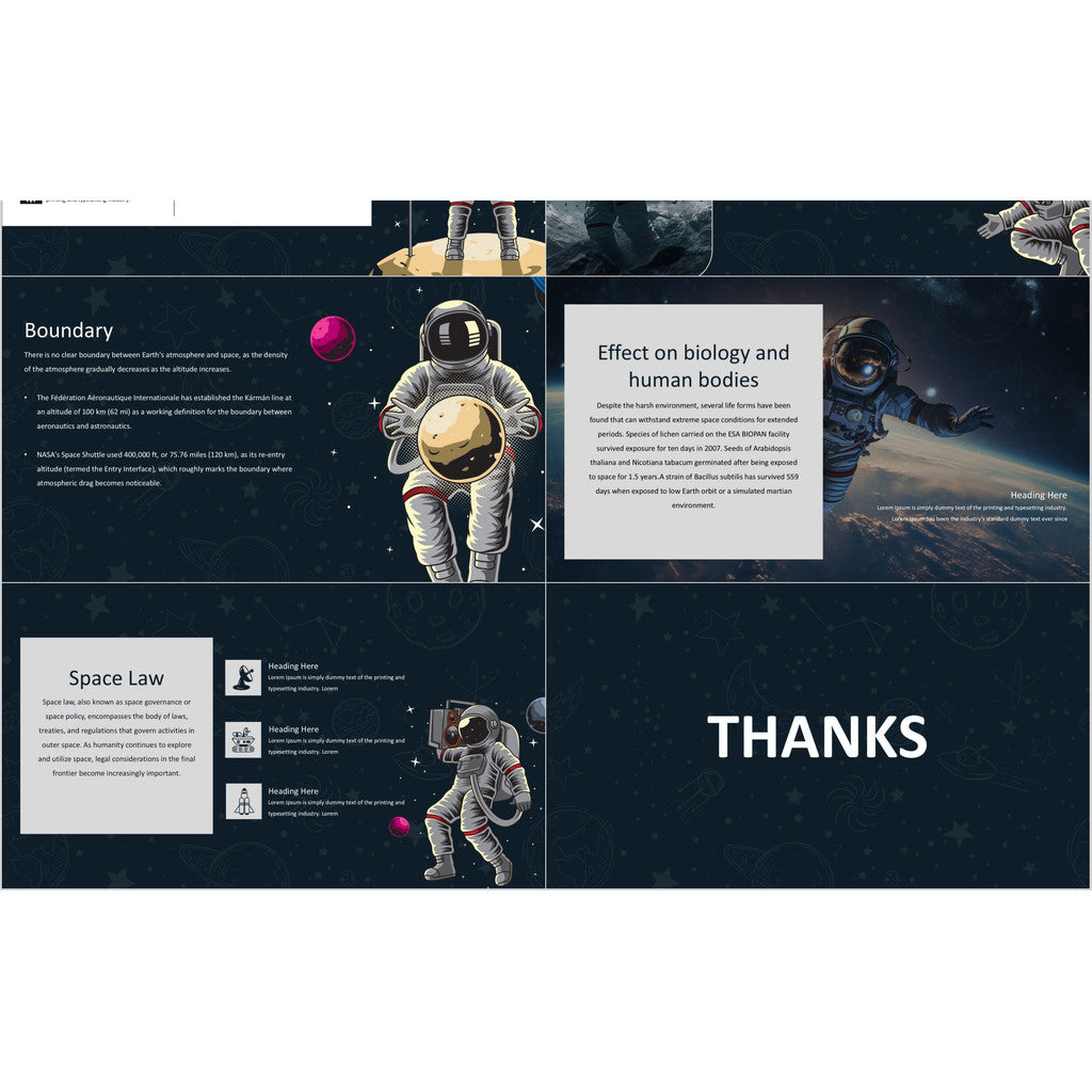 POWERPOINT 231 | 🚀 Space & Universe English Presentation Astronaut Intro Student Sharing
