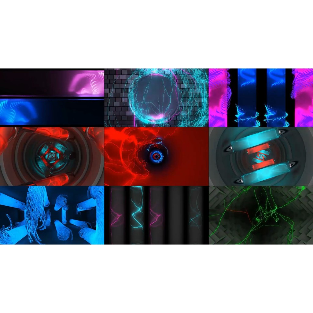 🎥 VJ LOOP | 3D Abstract Rhythm Lines for Club LED Visual Background 🔷📈🎵 [ MICHIGO STUDIO ]