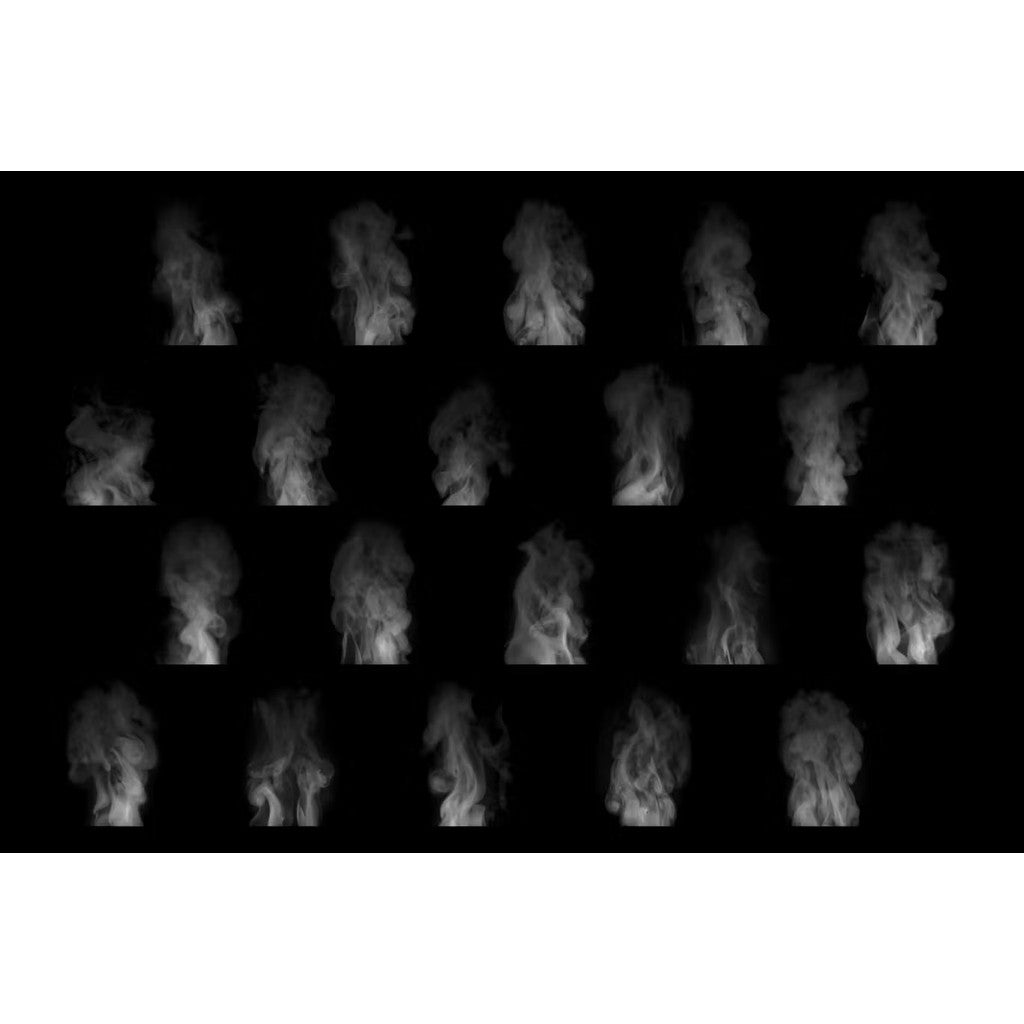 🖌️ PS BRUSHES | 20 Vertical Steam & Smoke Effect Brushes ☁️ Advertising Design [ MICHIGO STUDIO ]
