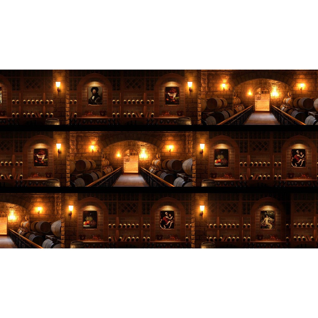 🎥 VJ LOOP | Ultra Widescreen Vineyard Castle Wine Cellar Stage Visuals 🍷🏰🌄 [ MICHIGO STUDIO ]