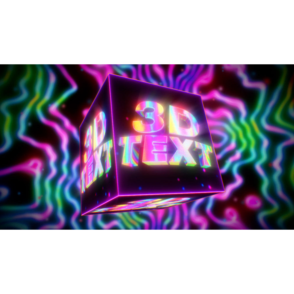 ✨ Shootatime Trendy 3D Text Effects + Psychedelic Acid Background Animation Elements (JPG + MP4) [MICHIGO STUDIO]