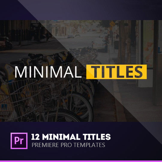 🎬 PR TEMPLATE | 12 Minimalist Text Titles ✍️ Subtitle Animations 🎯 [ MICHIGO STUDIO ]