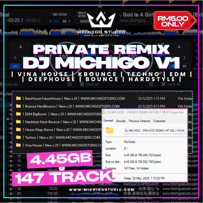 🔥 STARTER PACK SET VOL.1 2K25 – PRIVATE VIP REMIX PACK 4.45GB 🎧RM5.00 ONLY