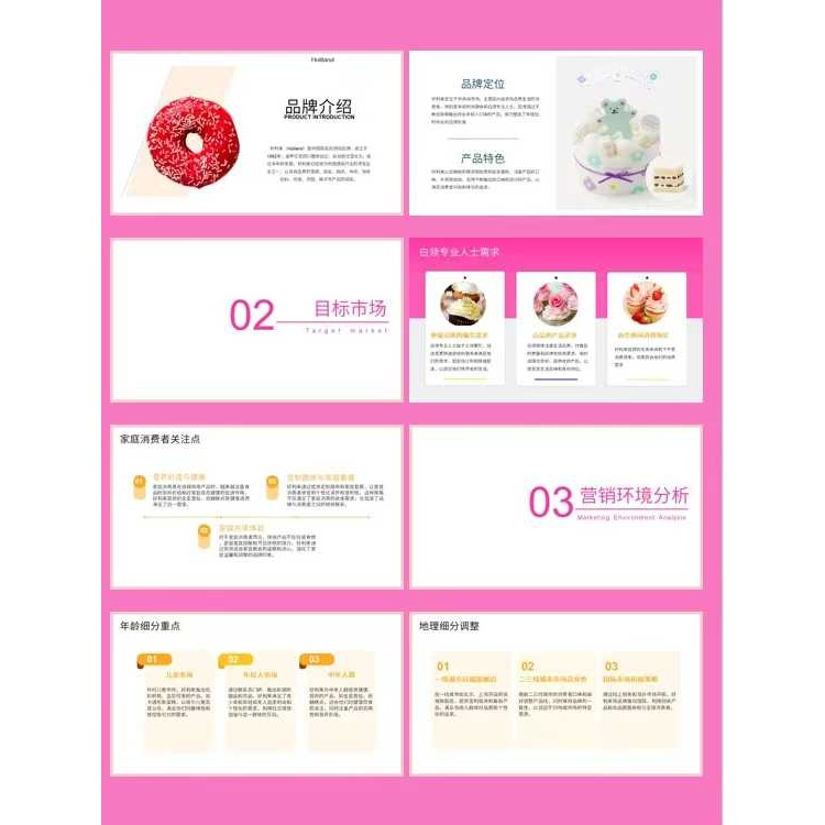 POWERPOINT TEMPLATE 41 | 🎂 HOLILAI Brand Marketing Strategy Case Study Report PPT Template [ MICHIGO STUDIO ]