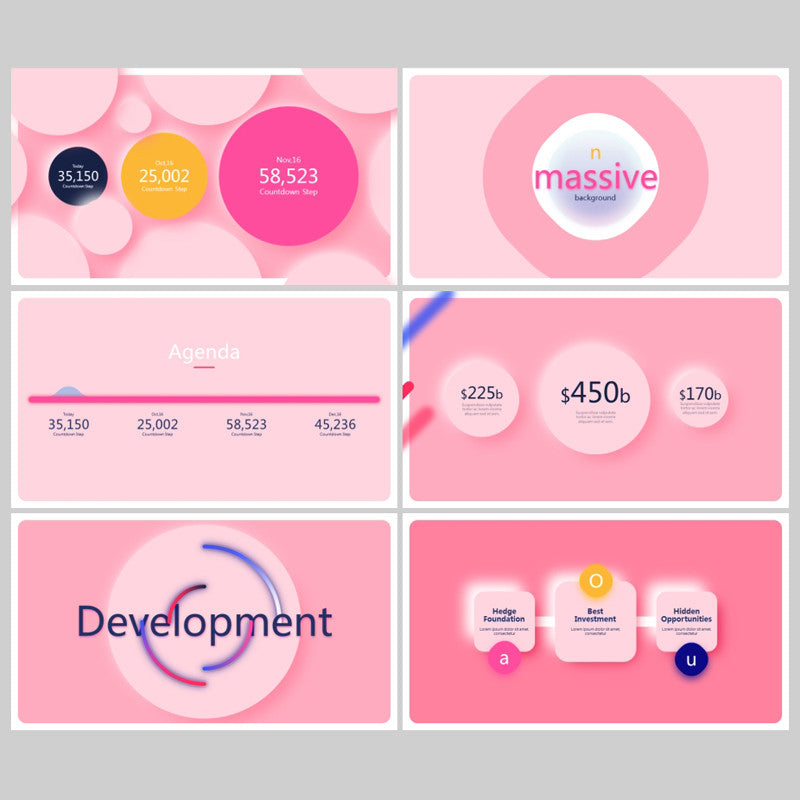 POWERPOINT TEMPLATE 6 | 🍬 Cute Animated Dynamic Pink Macaron High-End Work Report PPT Template [ MICHIGO STUDIO ]