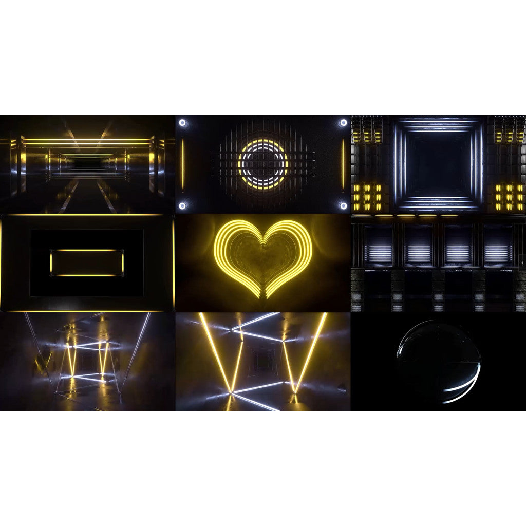 🎥 VJ LOOP | Industrial Mechanical Rhythm Tech Abstract LED Visual 🏭⚙️🎵 [ MICHIGO STUDIO ]