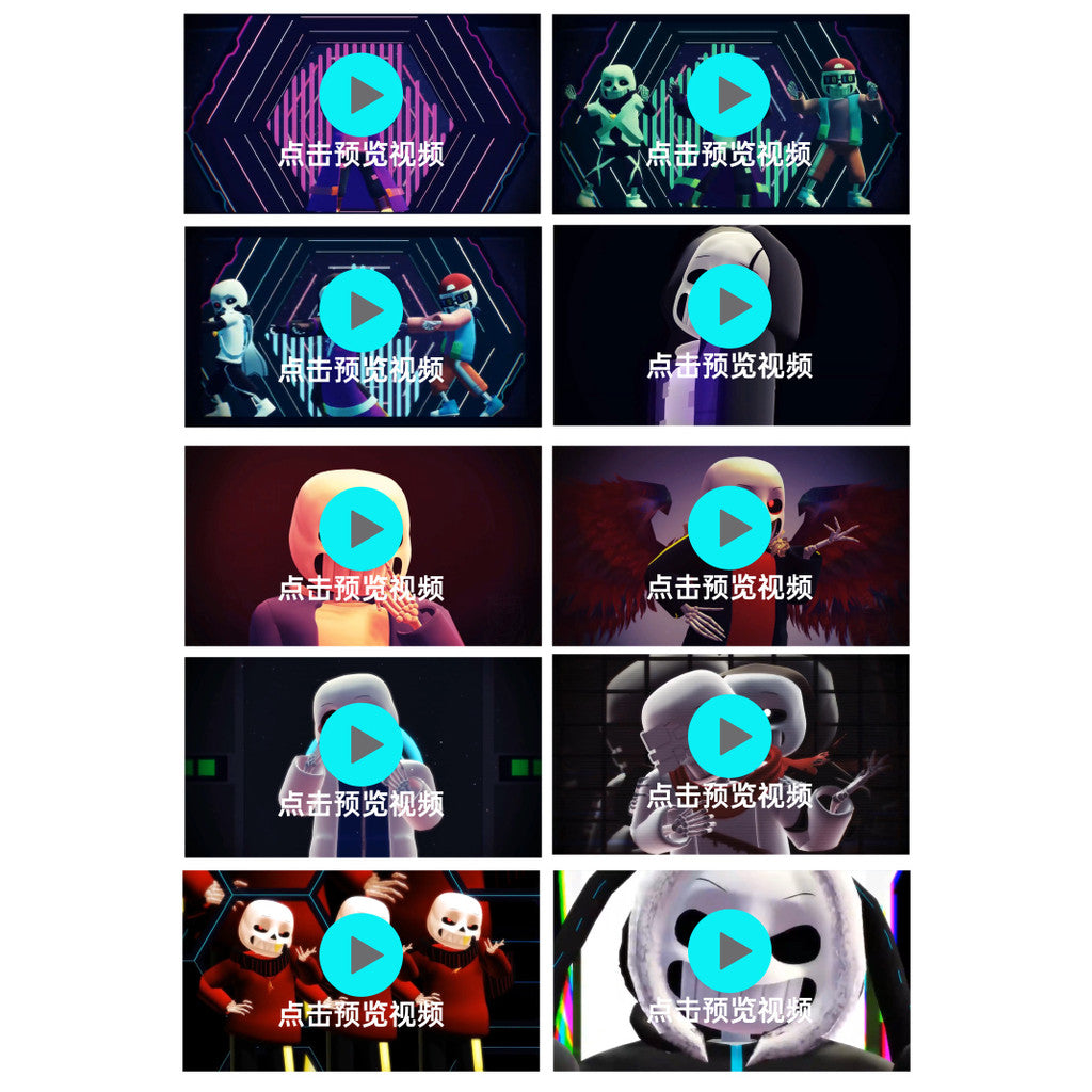 VJ LOOP | 🐰 Cartoon Bouncing Animation – Club/KTV Bounce Rhythm LED VJ 🎵👯 [MICHIGO STUDIO]