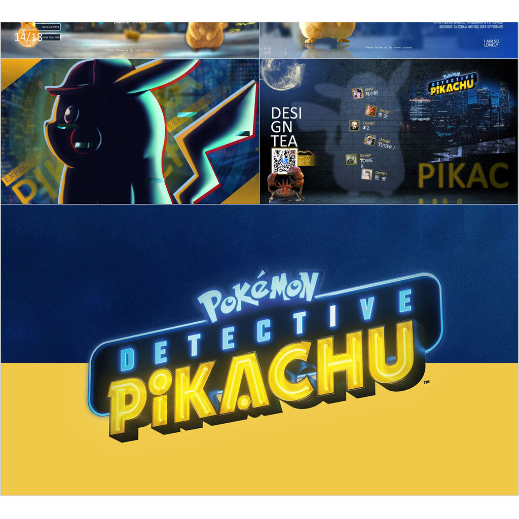 POWERPOINT TEMPLATE 321 | ⚡ High-End Grand Pikachu Movie Theme Introduction Review Anime PPT