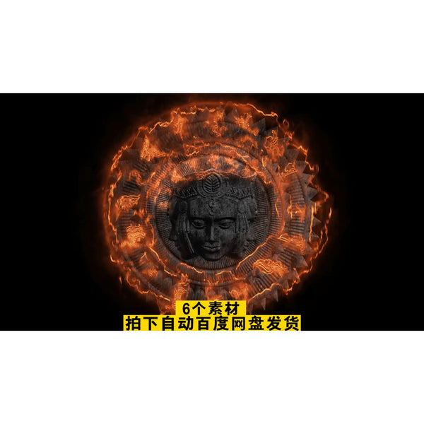 VJ LOOP | 🗿 Trance Stone Statue Tribe Visual – Club/KTV VJ Background 🎶💫 [MICHIGO STUDIO]