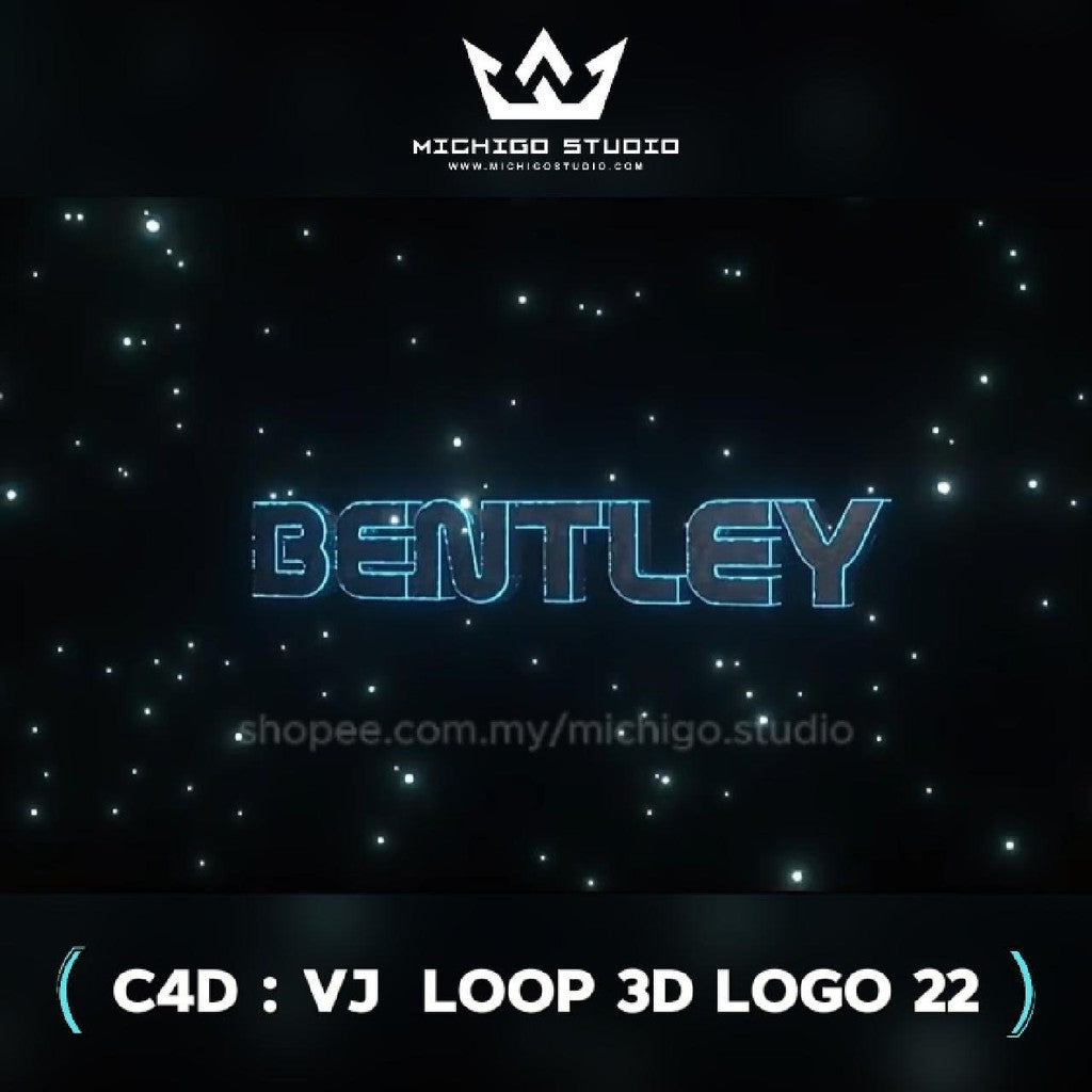 🌀 VJ 3D LOOP LOGO  | Custom C4D + Octane for DJ, Club & KTV [22]