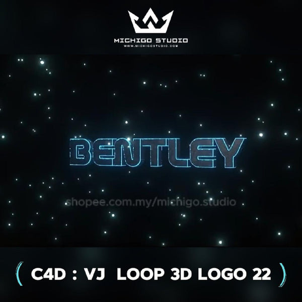 🌀 VJ 3D LOOP LOGO  | Custom C4D + Octane for DJ, Club & KTV [22]