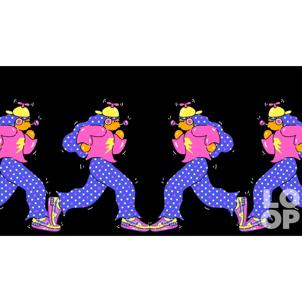 🎥 VJ LOOP | Cartoon Fun Bounce Rhythm LED Visuals for Stage & Bar 🎉🎠📺 [ MICHIGO STUDIO ]