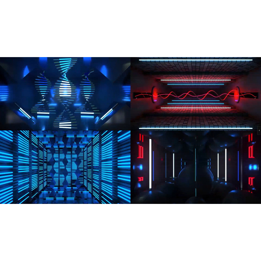 🎥 VJ LOOP | Industrial Mechanical Rhythm Tech Abstract LED Visuals for Bar 🏭⚙️🎵 [ MICHIGO STUDIO ]