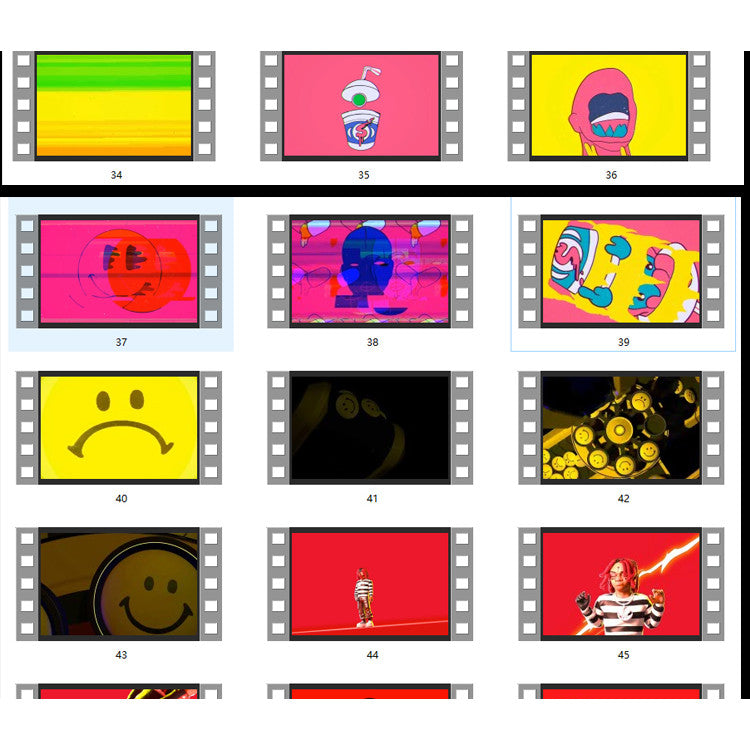 🎥 VJ LOOP | Bounce Smiley Cartoon Lips – Club & KTV LED Rhythm Visual 😎💋🎧 [ MICHIGO STUDIO ]