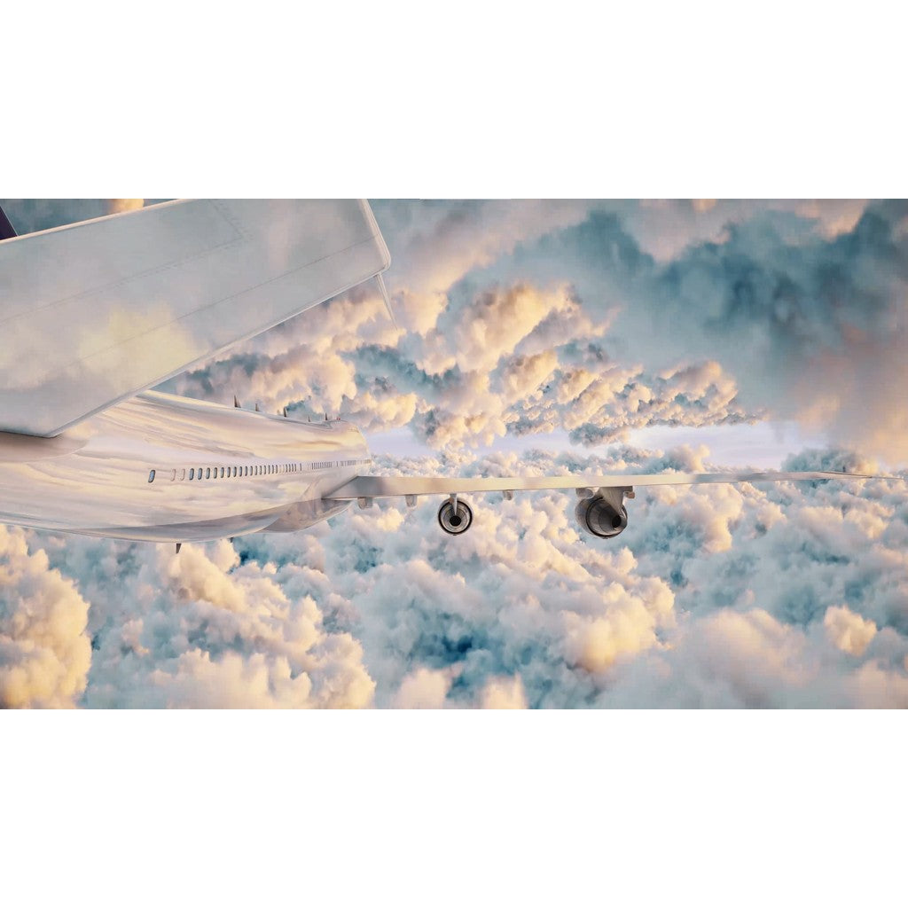 VJ LOOP | ✈️ 3D Cloud Plane Flying Visual – Aerial Atmosphere LED Background VJ 🎥☁️ [MICHIGO STUDIO]