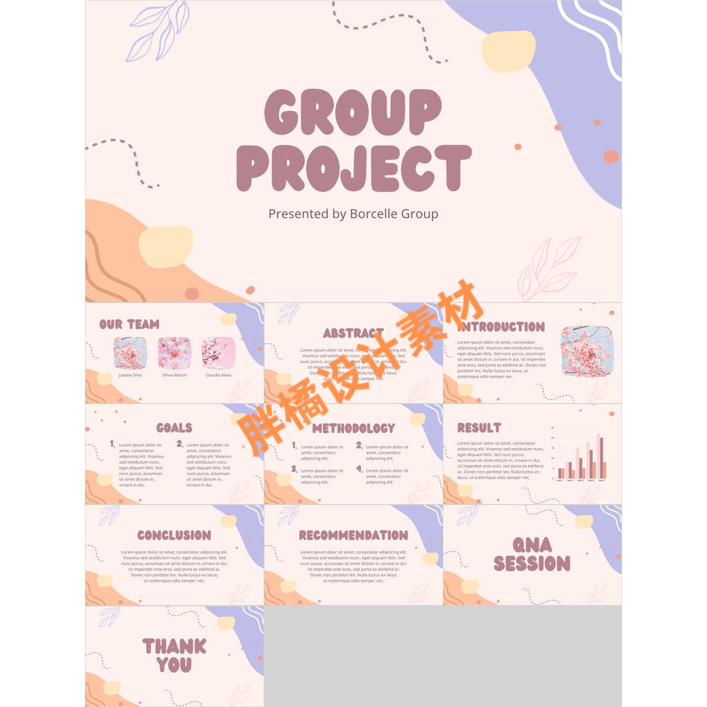 POWERPOINT TEMPLATE 293 | 🏫 Kindergarten Education Courseware Class Meeting Cute Cartoon Defense Self-Introduction PPT