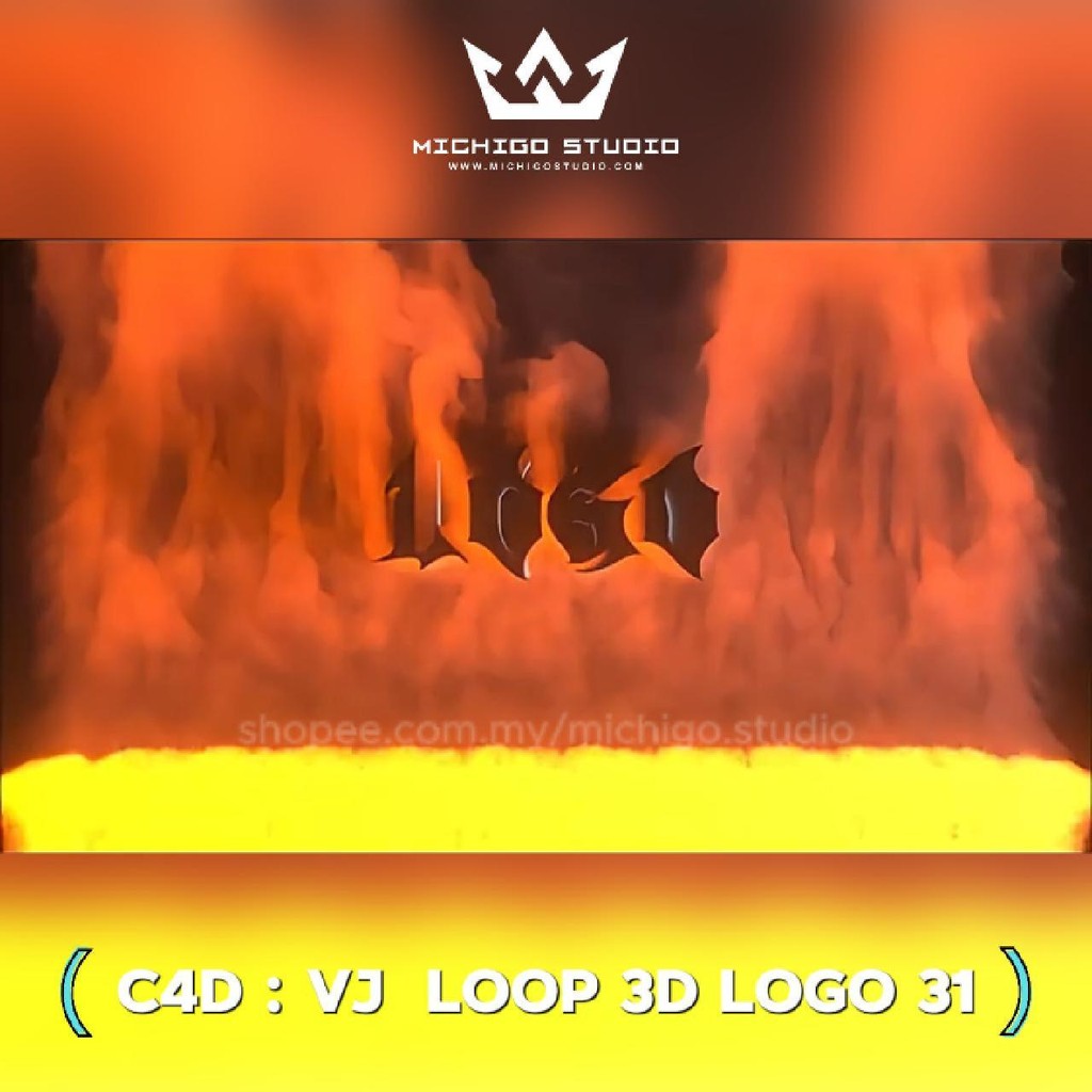 🌀 VJ 3D LOOP LOGO  | Custom C4D + Octane for DJ, Club & KTV [31]