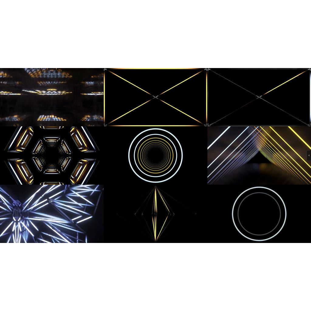 🎥 VJ LOOP | Industrial Mechanical Rhythm Tech Abstract LED Visual 🏭⚙️🎵 [ MICHIGO STUDIO ]