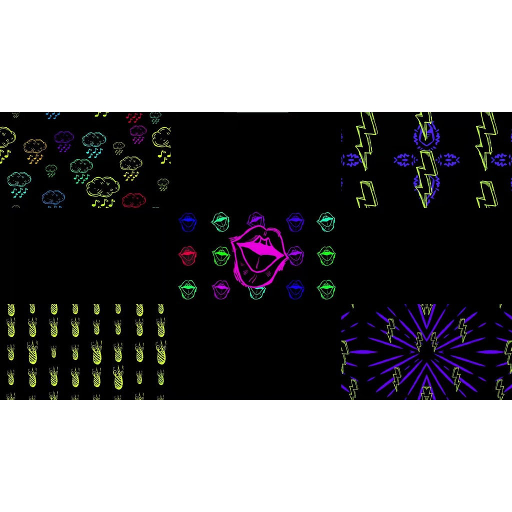 VJ LOOP | 🎨 Animated Chinese Bounce Line Art – Abstract Rhythm LED Visuals 🇨🇳🌀 [MICHIGO STUDIO]