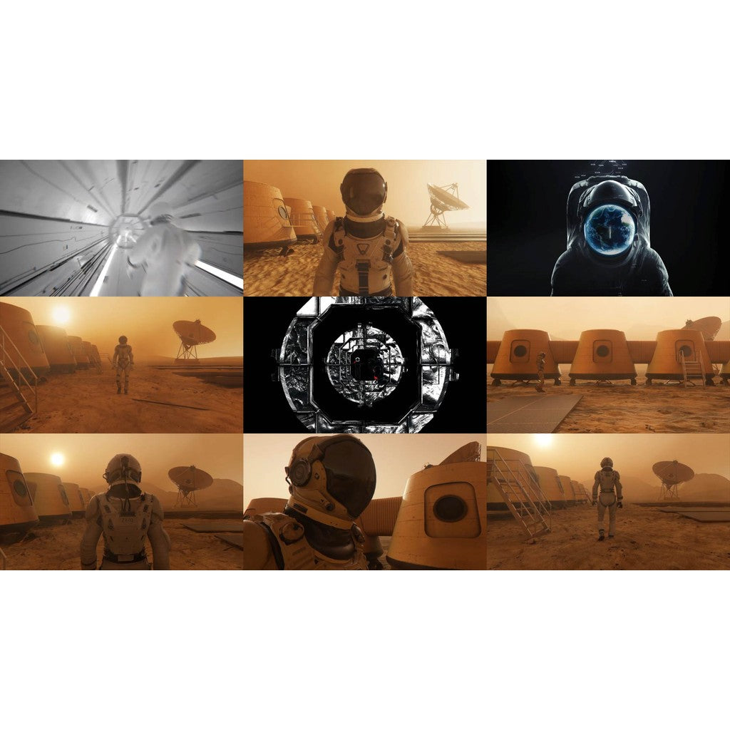 🎥 VJ LOOP | Astronaut & Spaceship Sci-Fi Universe LED Background 👨‍🚀🚀 [ MICHIGO STUDIO ]