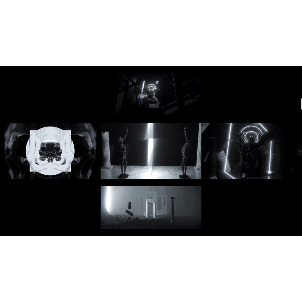 🎥 VJ LOOP | Black & White Sculpture Rhythm Ancient Roman Angel LED Visuals ⚫⚪🕊️ [ MICHIGO STUDIO ]