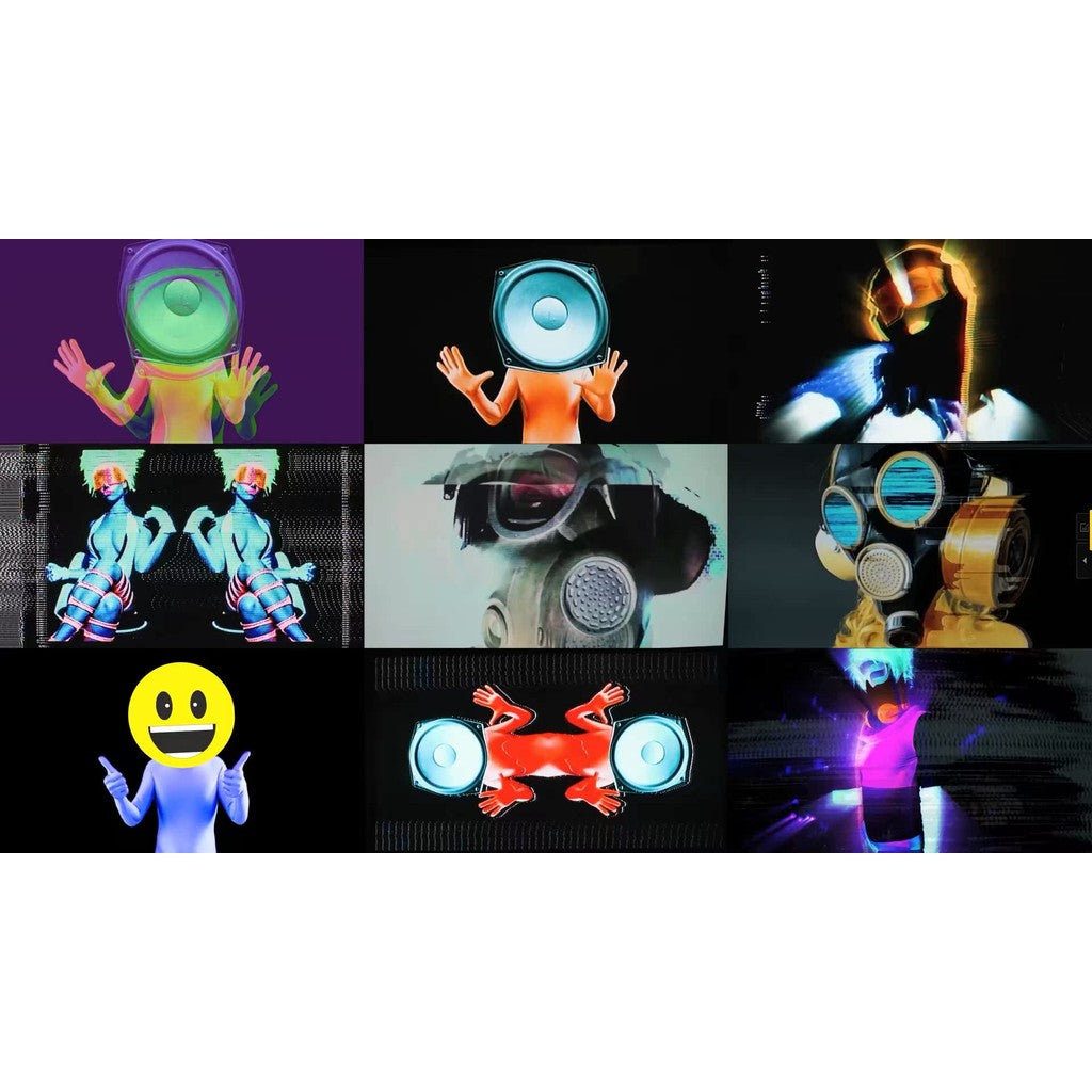 🎥 VJ LOOP | 🎵 Bounce HipHop Cartoon Animation 💫 LED Rhythm Background 🔊 [ MICHIGO STUDIO ]