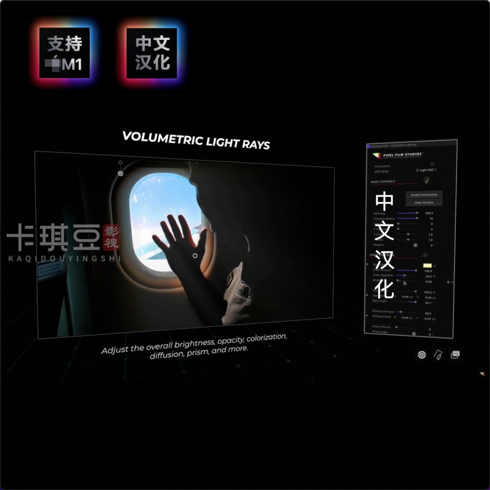 💡 FCPX Lighting Effects Plugin | Bokeh, Glare, Flicker & Spotlight Effects Suite M1 (Chinese Version) [MICHIGO STUDIO]