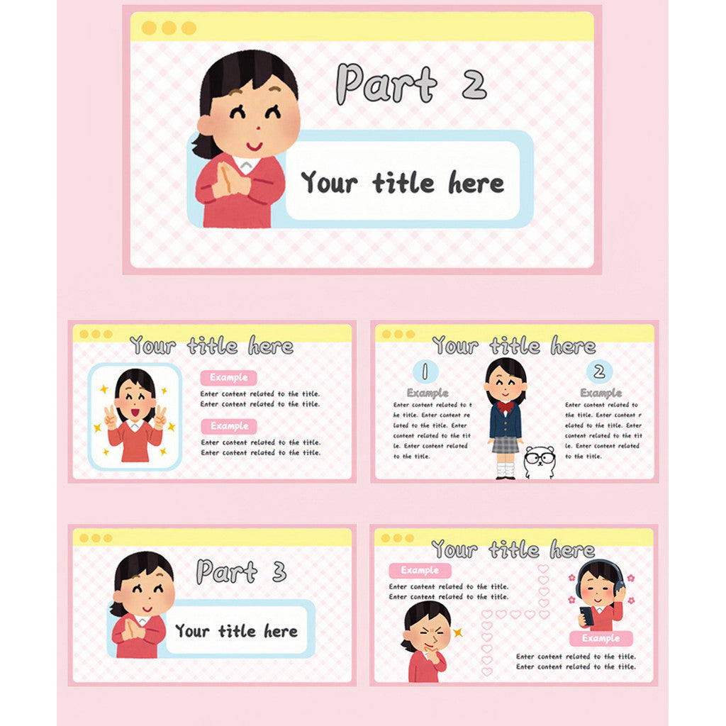 POWERPOINT TEMPLATE 234 | 🇯🇵 Japanese Miniature PPT Template 15 Pages Editable Text & Images [ MICHIGO STUDIO ]